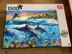 Jumbo Puzzel 1500 Dolphin Bay z.g.a.n., Hobby en Vrije tijd, Ophalen of Verzenden, Zo goed als nieuw