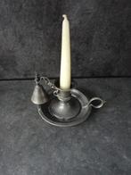 LEUKE BROCANTE KAARSENHOUDER/ KANDELAAR VAN TIN, Ophalen of Verzenden