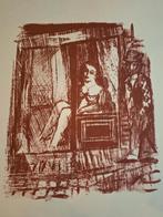 Litho Prostituee voor een Raam - Jan Pekes, Ophalen of Verzenden
