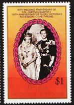 St. Vincent Bequia 1987, 40 jaar huwelijk Queen - Phlilip., Postzegels en Munten, Postzegels | Thematische zegels, Koningshuis