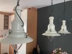 Te koop 3 ( scheeps) hanglampen ( room ) wit, Ophalen of Verzenden, Zo goed als nieuw, Minder dan 50 cm