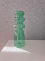 Mooi groen glazen vaasje, Nieuw, Ophalen of Verzenden, Glas, Minder dan 50 cm