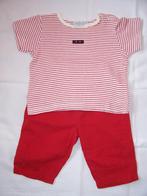 Feetje mooie rode broek maat 68 + gestreept shirt, Kinderen en Baby's, Meisje, Ophalen of Verzenden, Zo goed als nieuw, Setje