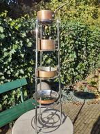 VINTAGE RETRO etagere uitgevoerd in RVS voor bv pannen, Huis en Inrichting, Keuken | Potten en Pannen, Overige typen, Rvs, Ophalen of Verzenden