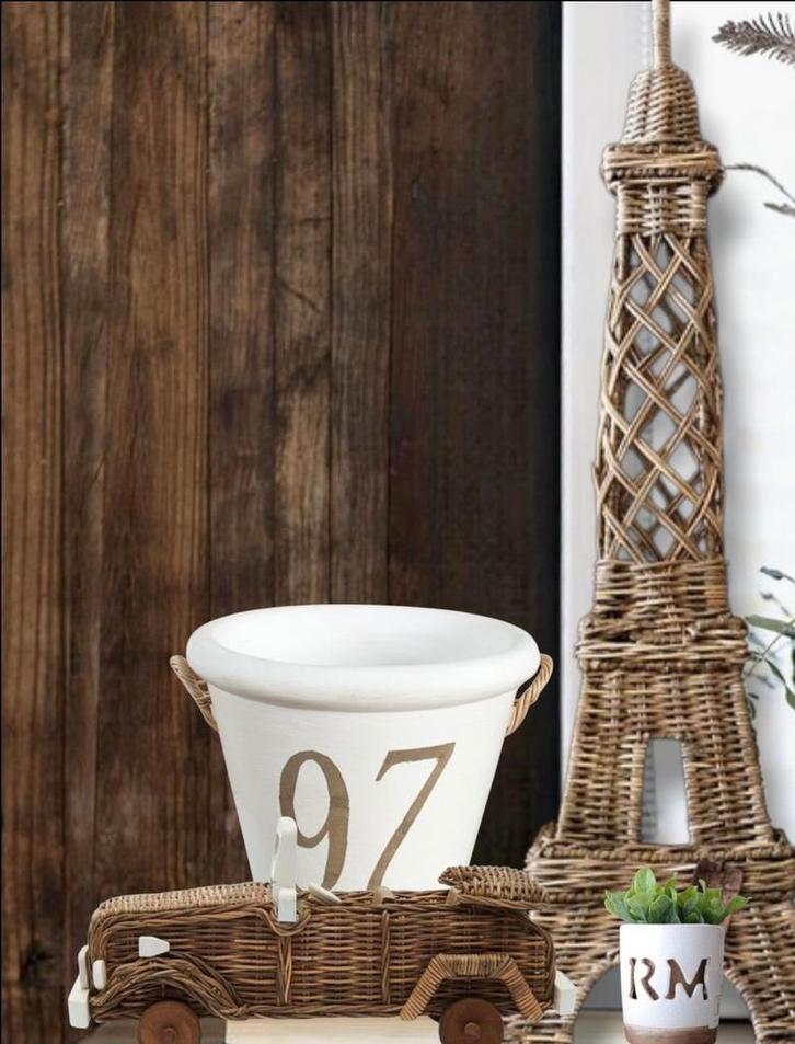 Rivièra maison eiffeltoren & bloempot & jeep & votive, Huis en Inrichting, Woonaccessoires | Overige, Nieuw, Ophalen of Verzenden