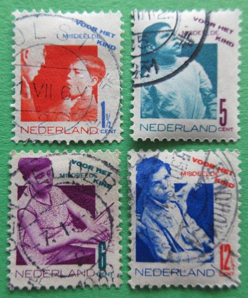 Nederland 1 NVPH 240 - 243 Kinderzegels 1931 gestempeld, Postzegels en Munten, Postzegels | Nederland, Gestempeld, T/m 1940, Verzenden