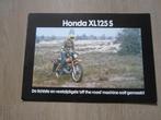 Honda XL125 S brochure folder 1978 ?, Ophalen of Verzenden, Honda
