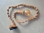 Hanglamp jute macrame met lamp, Ophalen of Verzenden, Zo goed als nieuw, 75 cm of meer