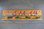 Vintage houten kapstok kinderkamer kabouters uit 1988, Verzenden, Zo goed als nieuw, Kapstokje