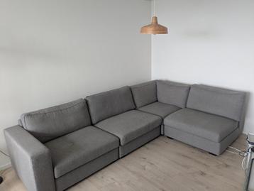Light gray modul couch / lichtgrijze 3-4 zit modulaire bank