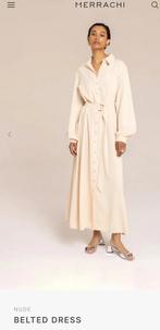 Merrachi belted dress nude maat  L, Nieuw, Beige, Ophalen of Verzenden