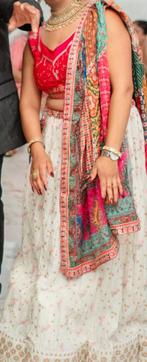 Lehenga choli bollywood kleding, Ophalen of Verzenden, Zo goed als nieuw, Maat 38/40 (M), Overige typen
