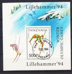 Tanzania michel blok 239 gestempeld LILLEHAMMER ‘94 OLYMPIC, Ophalen of Verzenden, Tanzania, Gestempeld