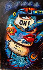 Alex L- Girl painting- Handgeschilderd (100%)- Origineel, Ophalen of Verzenden