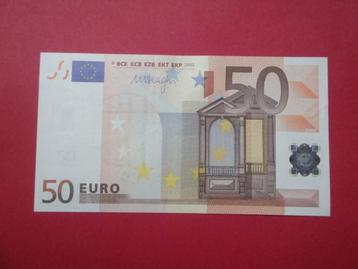 Kavel bankbiljet Slowakije 50 Euro.   beschikbaar voor biedingen