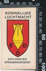 Sticker: Koninklijke Landmacht - Explosieven Opruimings Dien, Ophalen of Verzenden, Zo goed als nieuw, Bedrijf of Vereniging