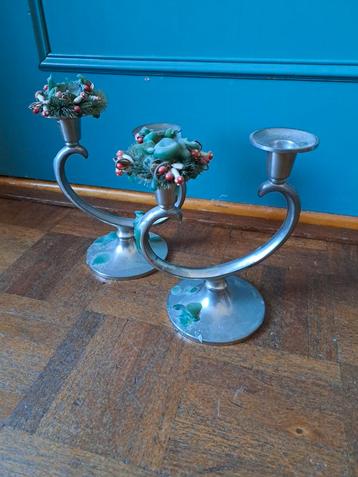 Vintage Kandelaars Set beschikbaar voor biedingen