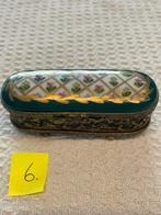 Limoges France, antieke ‘Needle Box’ naaldendoosje, Ophalen of Verzenden