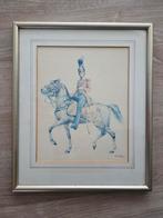 Cavalier 10 th regiment V.S 1880. Gesigneerd, Antiek en Kunst, Ophalen of Verzenden