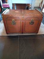 Antieke schatkist/trunk met lade, Antiek en Kunst, Ophalen of Verzenden