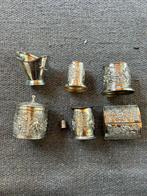 Verzilverde tafelset van D.E., Antiek en Kunst, Antiek | Goud en Zilver, Ophalen of Verzenden, Zilver