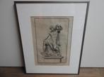 Gravure - Gesigneerd in druk - Nicolas Dorigny (1652-1746), Ophalen of Verzenden