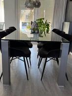 Eetkamer tafel, Huis en Inrichting, Ophalen, 200 cm of meer, 50 tot 100 cm, Glas