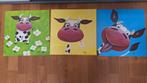 3 Leuke posters met een grappige koe, Ophalen of Verzenden, Nieuw, Overige typen