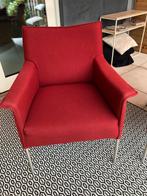 Rode fauteuil Limec Design on Stock, Huis en Inrichting, Ophalen, 75 tot 100 cm, Zo goed als nieuw, Stof