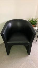Zwarte Fauteuil, Huis en Inrichting, Stoelen, Ophalen, Zo goed als nieuw