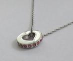 NIEUW: Swarovski ketting met hart hanger, Verstelbaar, Verzenden, Nieuw, Roze