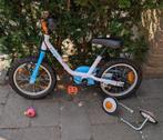 Btwin fiets 14 inch 3-5 jaar 100 Artic mét zijwieltjes, Fietsen en Brommers, Fietsen | Kinderfietsjes, Ophalen, Zijwieltjes, Gebruikt