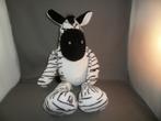 safari knuffels zebra 44 cm zwart wit gestreept velours, Kinderen en Baby's, Speelgoed | Knuffels en Pluche, Ophalen of Verzenden