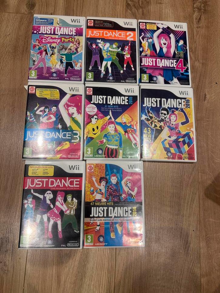 Just Dance Wii Games - Complete Collectie, Spelcomputers en Games, Games | Nintendo Wii, Gebruikt, Muziek, 3 spelers of meer, Vanaf 3 jaar