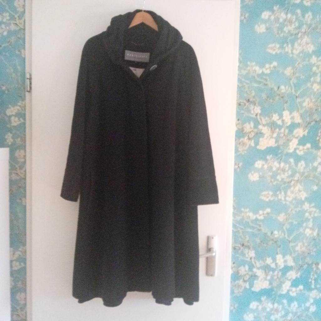 Zwarte wollen winterjas maat 46 van Mart Visser, Kleding | Dames, Jassen | Winter, Mart Visser, Zwart, Maat 46/48 (XL) of groter