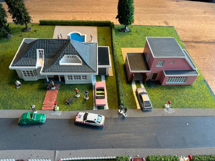 Folder huisjes 1.87  H0, Hobby en Vrije tijd, Modeltreinen | H0, Nieuw, Brug, Tunnel of Gebouw, Gelijkstroom of Wisselstroom, Overige merken