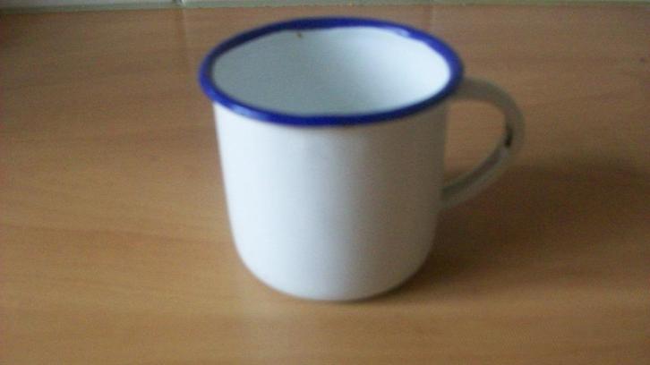 Emaille kinder mokje, Antiek en Kunst, Antiek | Emaille, Ophalen of Verzenden