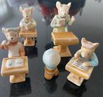 Vintage jaren ‘60 golden rose germany muizenschool beeldjes, Ophalen of Verzenden, Zo goed als nieuw, Dier