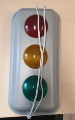 Stoplicht, verkeerslicht lamp, indrukken school, Huis en Inrichting, Lampen | Wandlampen, Ophalen, Gebruikt