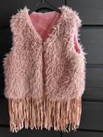Oud roze harig gilet met Ibiza sliertjes L body warmer roze, Kleding | Dames, Bodywarmers, Ophalen of Verzenden, Gedragen, Maat 42/44 (L)