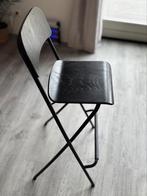 Barstoelen of barkrukken ZWART hout, 2 krukken, Ophalen, Zo goed als nieuw, Hout