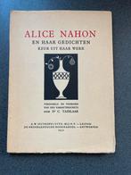 Alice Nahon - Keur uit haar werk (1932), Boeken, Ophalen of Verzenden, Gelezen, Eén auteur
