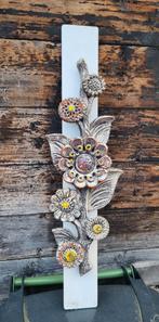 T.k Jaren 60 & 70 wanddecoratie bloemen vintage, Antiek en Kunst, Ophalen of Verzenden