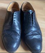 Floris van Bommel leren schoenen Olda 03.16 Maat 45, Zwart, Floris van Bommel, Ophalen of Verzenden, Gedragen