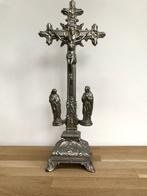 Verzilverd Draagkruis Frans ca 1838-1868, Antiek en Kunst, Antiek | Goud en Zilver, Ophalen, Zilver