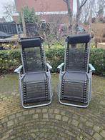 2 verstelbare ligstoelen / tuinstoelen, Tuin en Terras, Ophalen