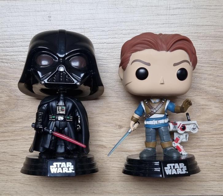 Funko Pop / Starwars Darth Vader & Cal Kestis, Verzamelen, Poppetjes en Figuurtjes, Zo goed als nieuw, Ophalen of Verzenden