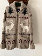 WE dik wollen vest met Noors patroon mt M izgs, Ophalen of Verzenden, Gedragen, Maat 48/50 (M), Bruin