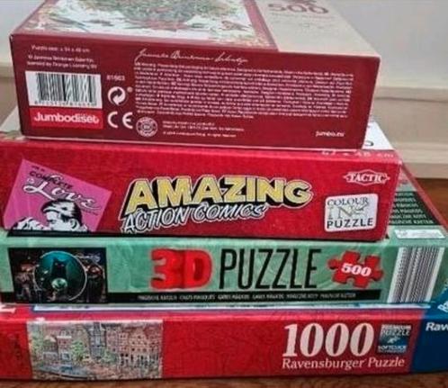 Diversere puzzels- 4x - 2 geseald nog- OOK VERZENDEN, Hobby en Vrije tijd, Denksport en Puzzels, Zo goed als nieuw, Ophalen