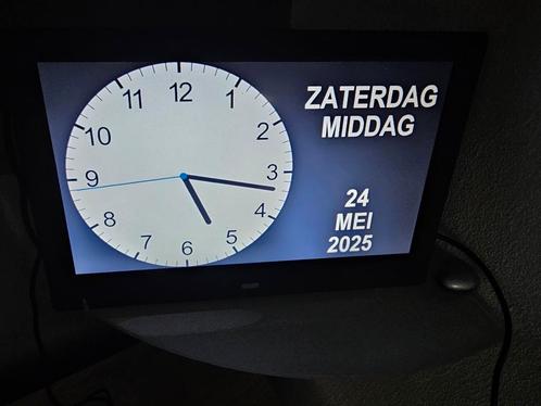 Dementieklok - 10 inch - XXL - 26 CM - Kalenderklok met Datu, Huis en Inrichting, Woonaccessoires | Klokken, Nieuw, Ophalen of Verzenden